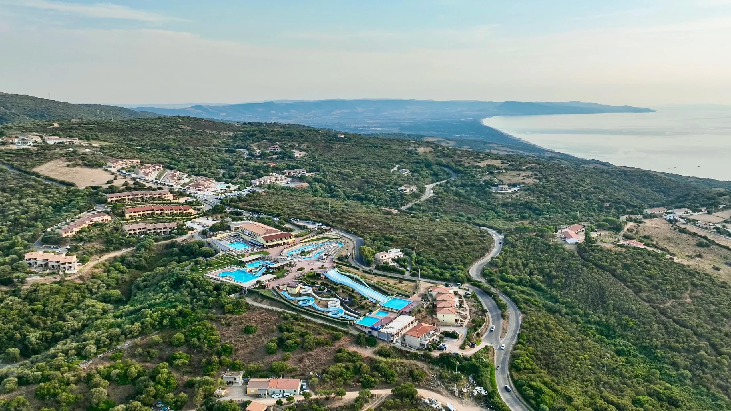 Parco acquatico con vista mare a Isola Rossa