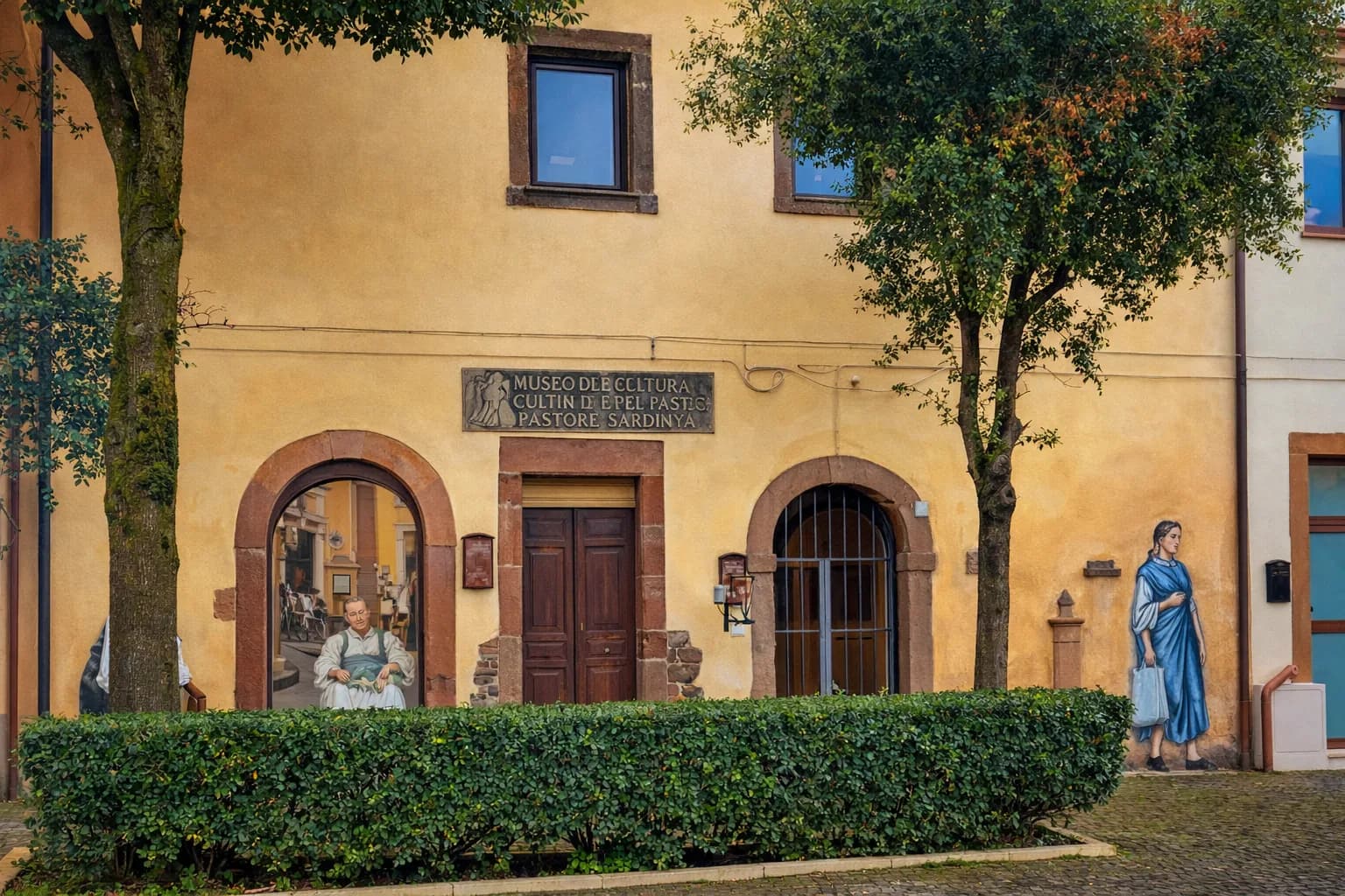 Museo della Cultura, Gebäudeaußenfassade auf Sardinien