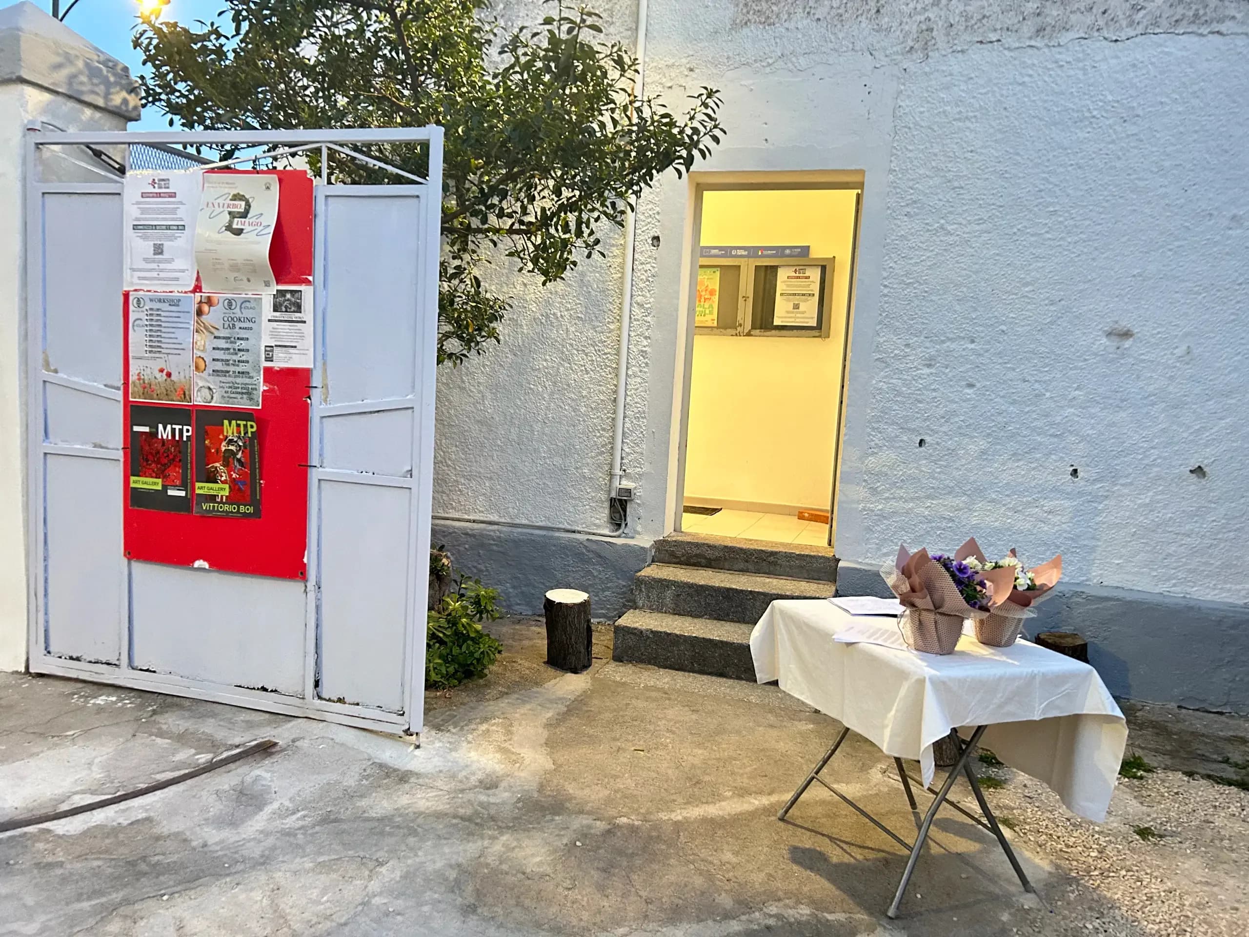 Ausstellung in der Via Mameli Olbia