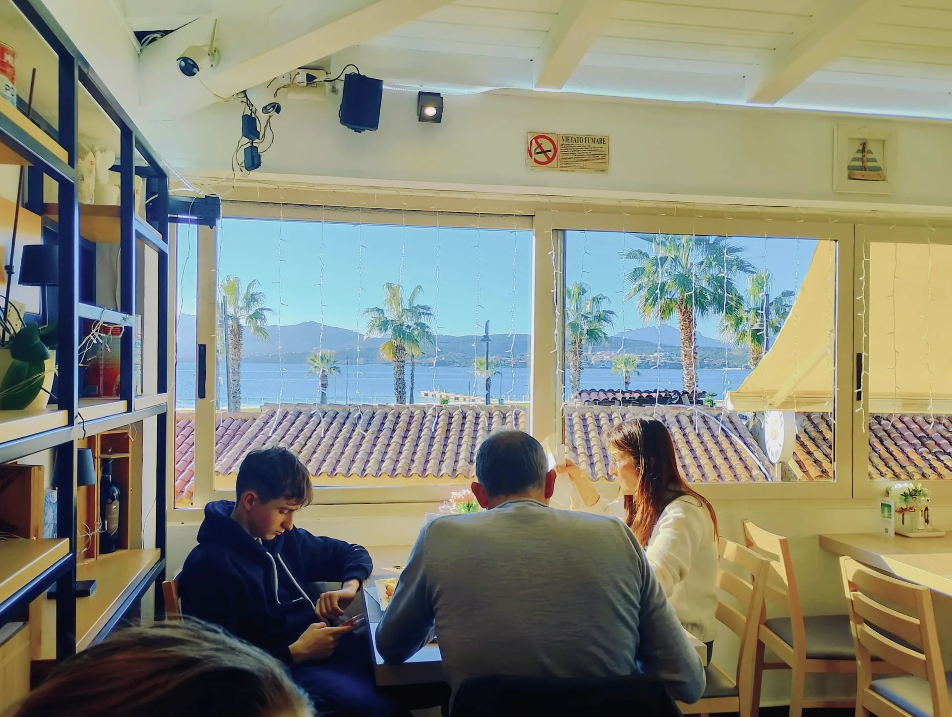 view from the pizzeria